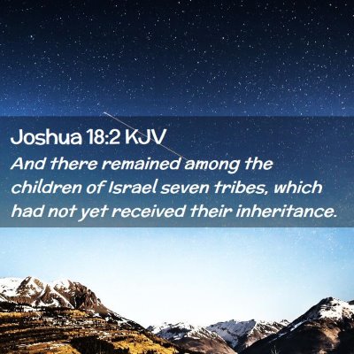 Joshua 18:2 KJV Free Bible Images