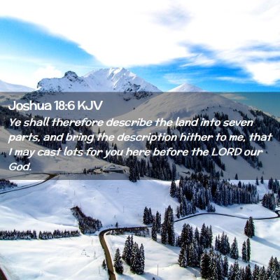 Joshua 18:6 KJV Free Bible Images