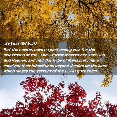 Joshua 18:7 KJV Free Bible Images