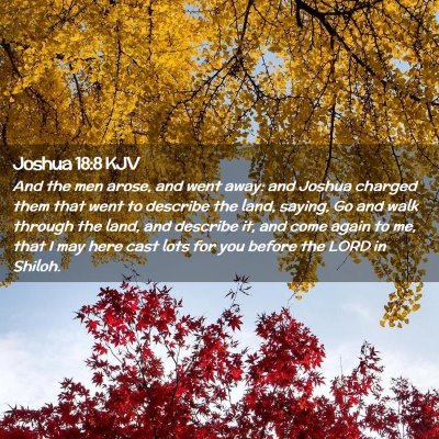 Joshua 18:8 KJV Free Bible Images