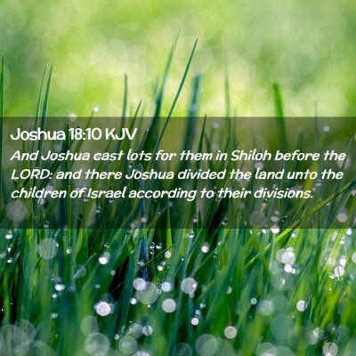 Joshua 18:10 KJV Free Bible Images