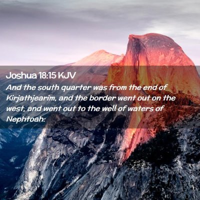 Joshua 18:15 KJV Free Bible Images