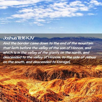 Joshua 18:16 KJV Free Bible Images