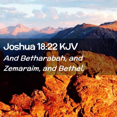 Joshua 18:22 KJV Free Bible Images