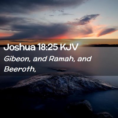 Joshua 18:25 KJV Free Bible Images