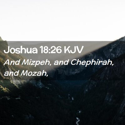 Joshua 18:26 KJV Free Bible Images