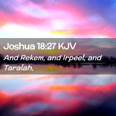 Joshua 18:27 KJV Free Bible Images