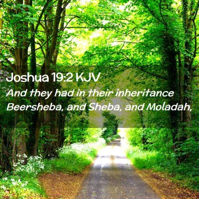 Joshua 19:2 KJV Free Bible Images