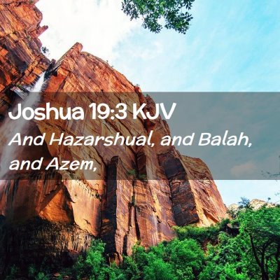 Joshua 19:3 KJV Free Bible Images