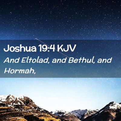 Joshua 19:4 KJV Free Bible Images