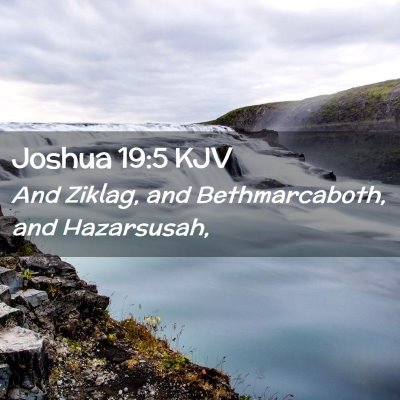 Joshua 19:5 KJV Free Bible Images