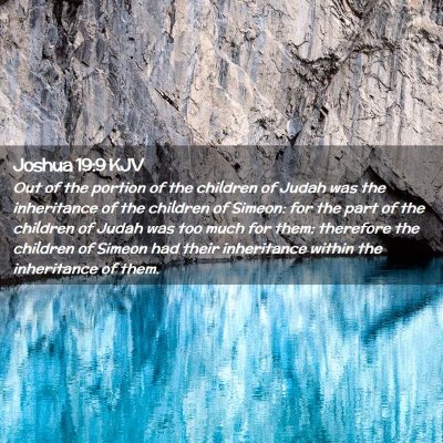 Joshua 19:9 KJV Free Bible Images