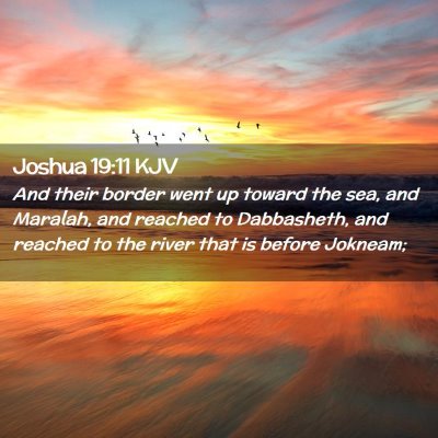 Joshua 19:11 KJV Free Bible Images