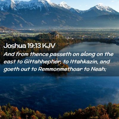 Joshua 19:13 KJV Free Bible Images