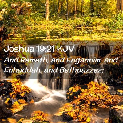 Joshua 19:21 KJV Free Bible Images