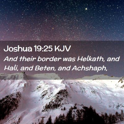 Joshua 19:25 KJV Free Bible Images