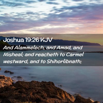 Joshua 19:26 KJV Free Bible Images