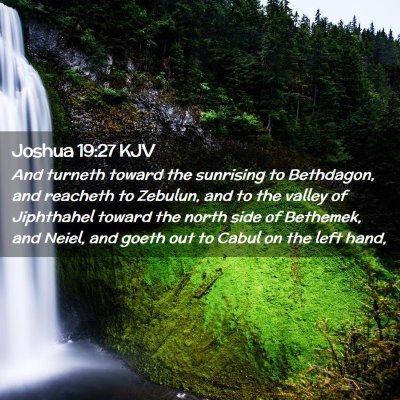 Joshua 19:27 KJV Free Bible Images