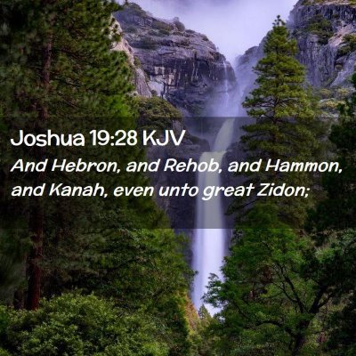 Joshua 19:28 KJV Free Bible Images