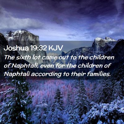 Joshua 19:32 KJV Free Bible Images