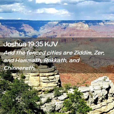 Joshua 19:35 KJV Free Bible Images