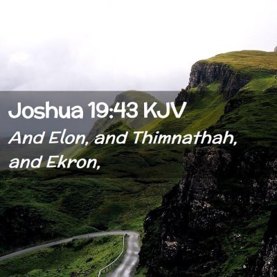 Joshua 19:43 KJV Free Bible Images