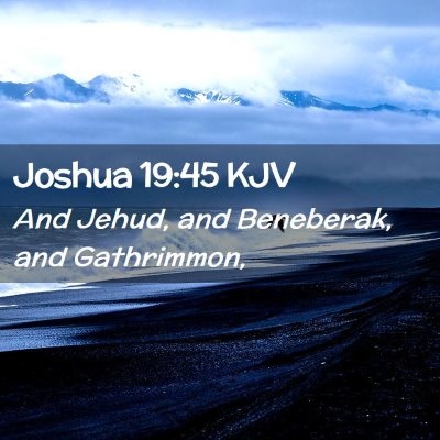 Joshua 19:45 KJV Free Bible Images