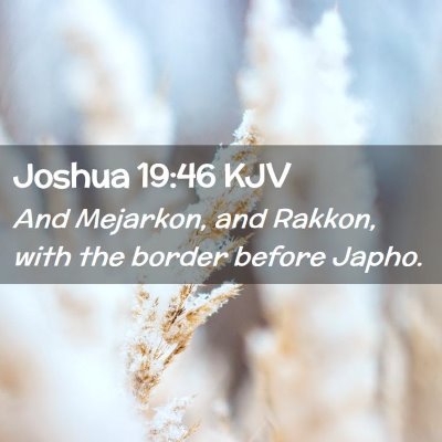 Joshua 19:46 KJV Free Bible Images