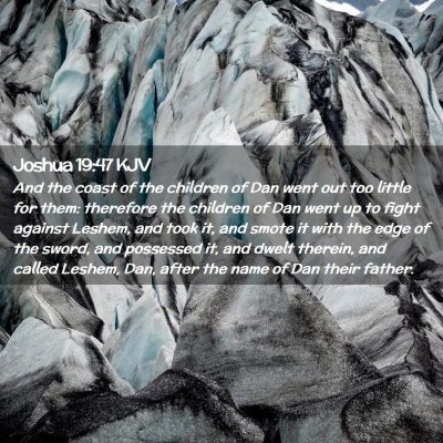 Joshua 19:47 KJV Free Bible Images