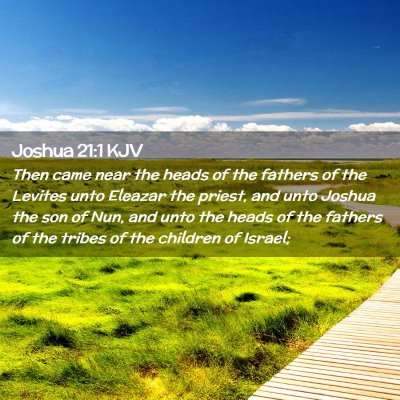 Joshua 21:1 KJV Free Bible Images