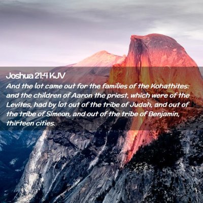 Joshua 21:4 KJV Free Bible Images