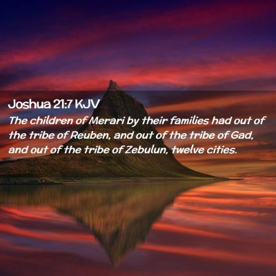 Joshua 21:7 KJV Free Bible Images