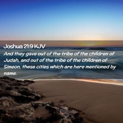 Joshua 21:9 KJV Free Bible Images