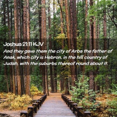 Joshua 21:11 KJV Free Bible Images