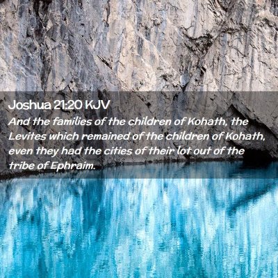 Joshua 21:20 KJV Free Bible Images