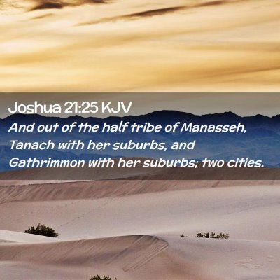 Joshua 21:25 KJV Free Bible Images