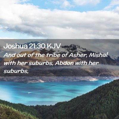 Joshua 21:30 KJV Free Bible Images