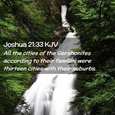 Joshua 21:33 KJV Free Bible Images