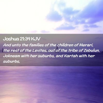 Joshua 21:34 KJV Free Bible Images