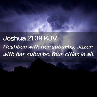 Joshua 21:39 KJV Free Bible Images