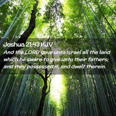 Joshua 21:43 KJV Free Bible Images