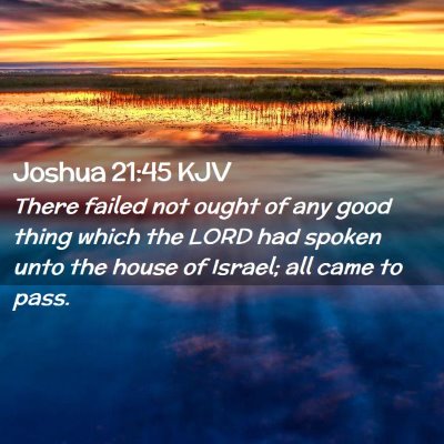 Joshua 21:45 KJV Free Bible Images