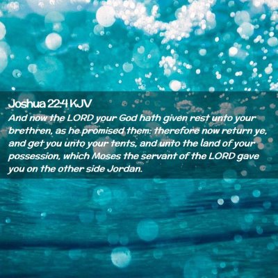 Joshua 22:4 KJV Free Bible Images