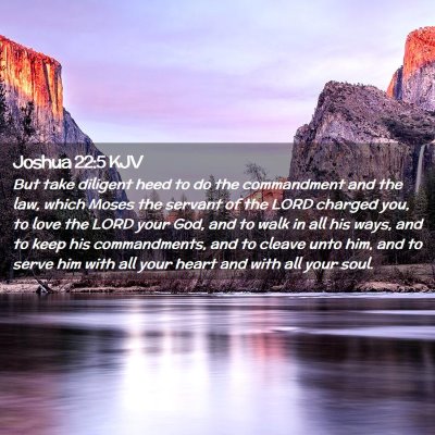 Joshua 22:5 KJV Free Bible Images