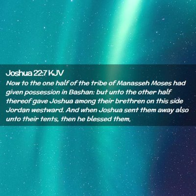 Joshua 22:7 KJV Free Bible Images