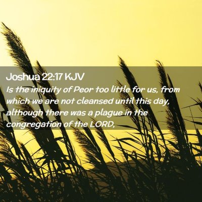 Joshua 22:17 KJV Free Bible Images