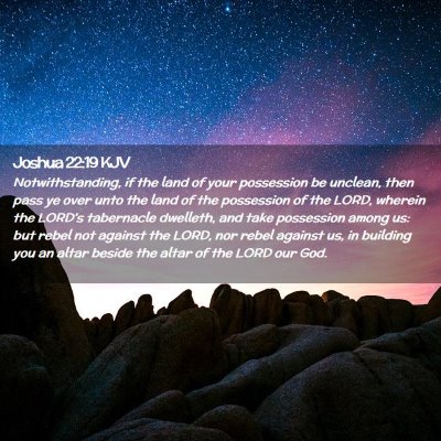 Joshua 22:19 KJV Free Bible Images