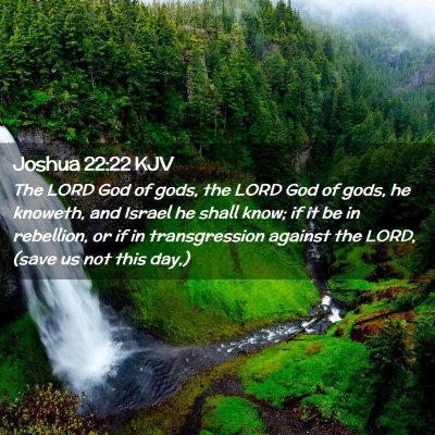 Joshua 22:22 KJV Free Bible Images