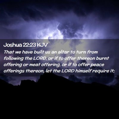 Joshua 22:23 KJV Free Bible Images