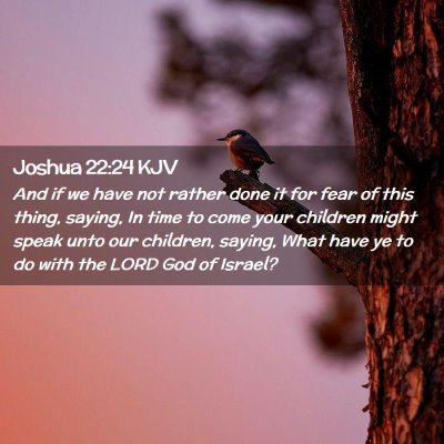 Joshua 22:24 KJV Free Bible Images